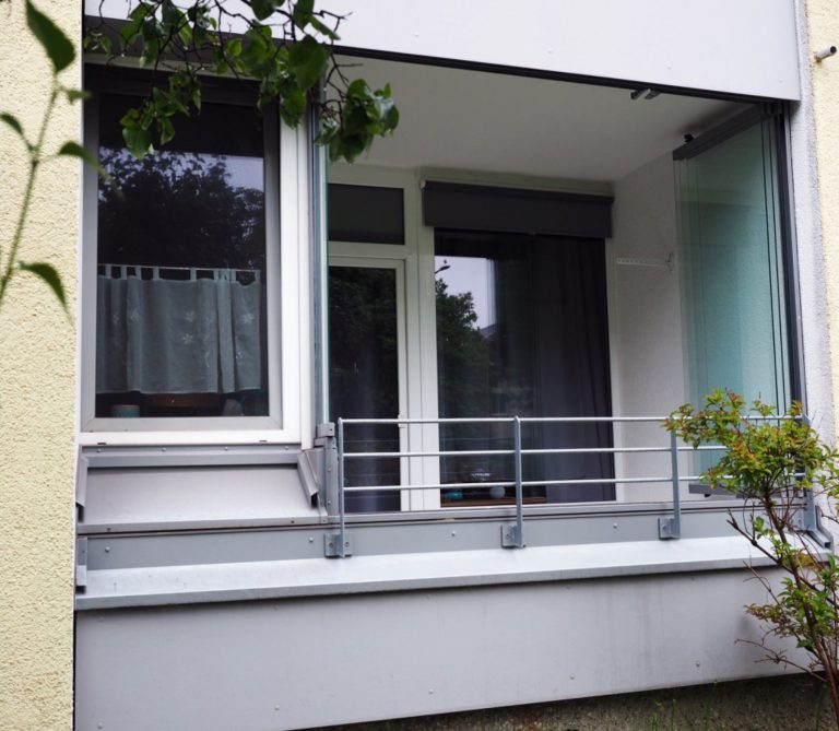Vorher: Außenansicht Balkon
